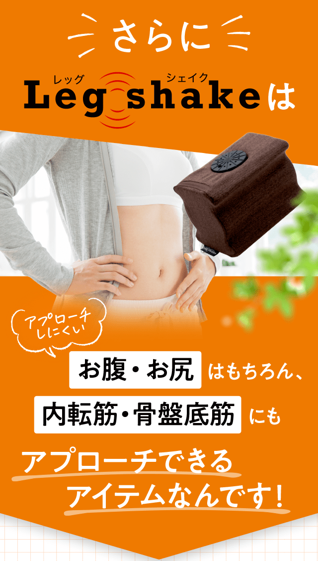 未使用】レッグシェイク 内転筋振動マシン レッド Leg shaake-